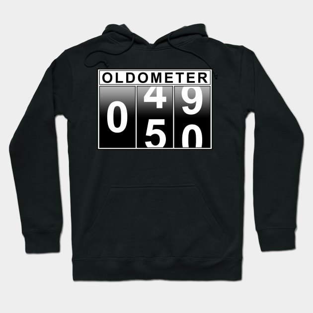 50th Birthday Oldometer Hoodie by Boss creative